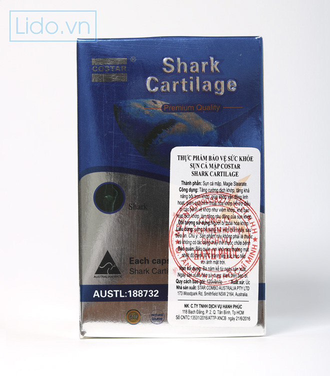 Sụn cá mập blue shark cartilage 750mg
