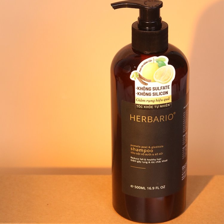 Dầu gội Vỏ Bưởi & Bồ Kết Herbario 500ml
