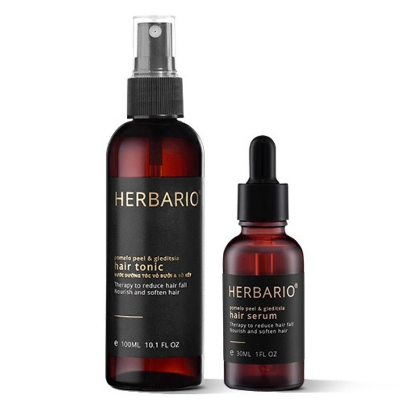 Nước dưỡng tóc + serum tóc herbario nuoc duong toc + serum toc herbario