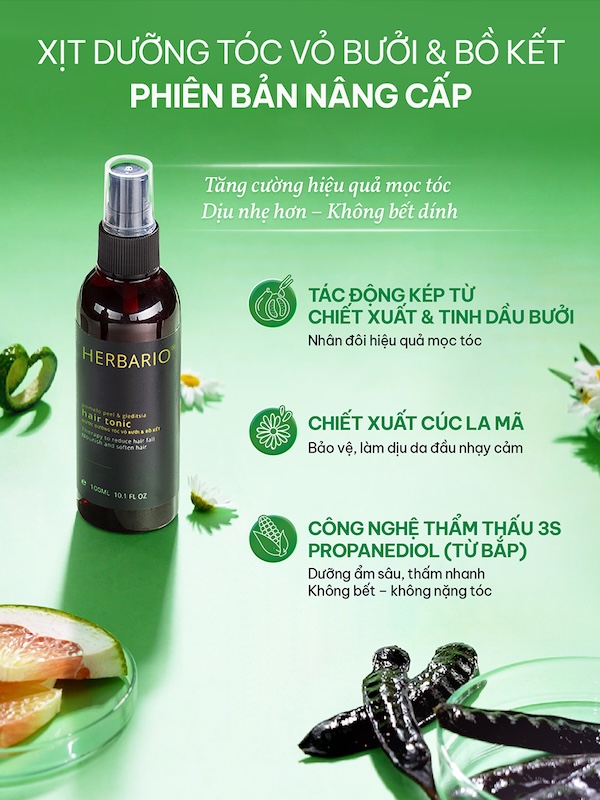 nuoc duong toc vo buoi bo ke Herbario