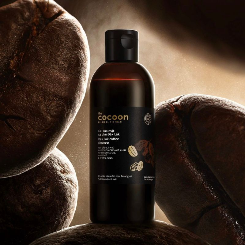 gel rua mat ca phe daklak cocoon 