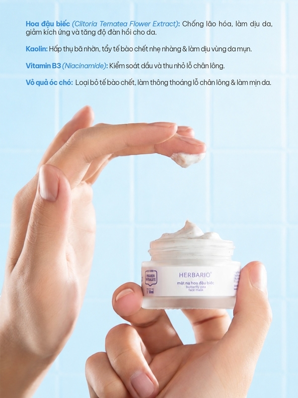 mặt nạ Hoa Đ&acirc;̣u Bi&ecirc;́c Herbario 30ml 
