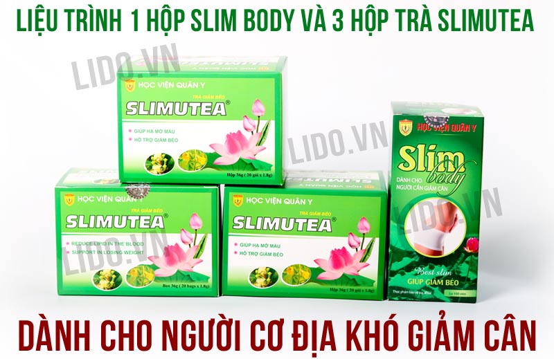 Liệu trình giảm cân từ Slim Body và trà sen Slimutea Học Viện Quân Y