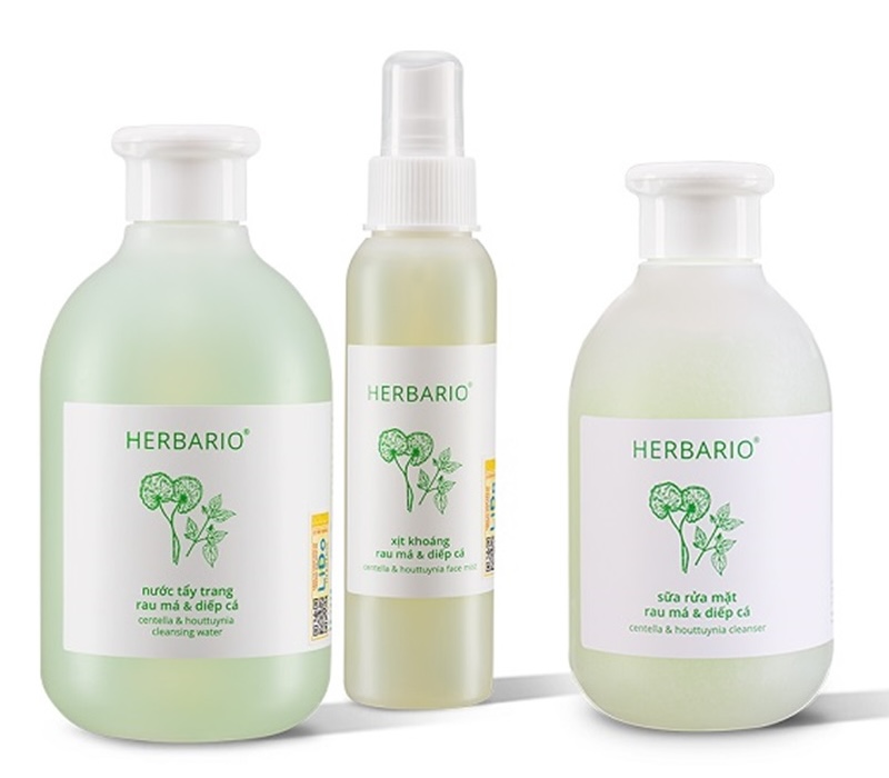 nuoc tay trang, sua rua mat, xit khoang rau ma diep ca