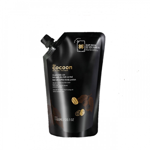 Big size Cà phê Đắk Lắk làm sạch da chết cơ thể 600ml thuần chay