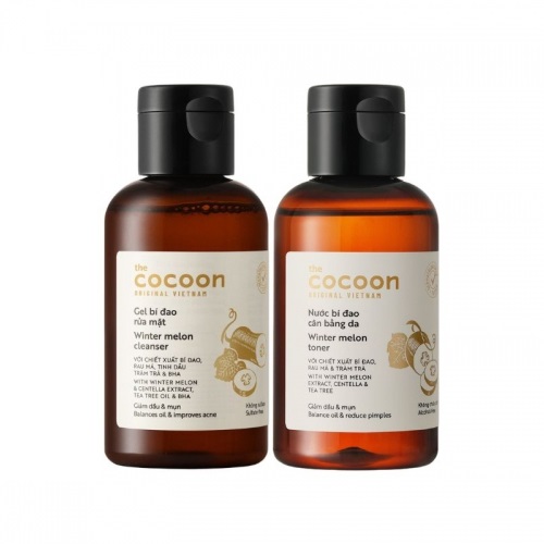 Bộ Gel rửa mặt bí đao 140ml + Toner nước cân bằng da bí đao 140ml