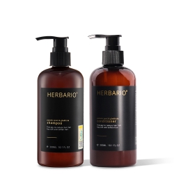 Bộ đôi Dầu Gội 300ml + Dầu Xả vỏ bưởi & Bồ Kết Herbario 300ml