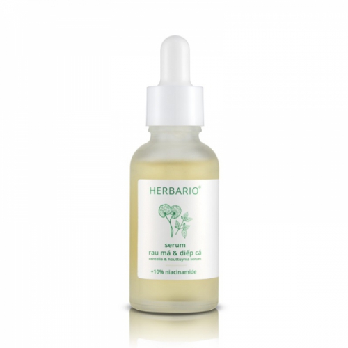 Serum Rau má và Diếp cá Herbario 30ml sạch mụn, thuần chay