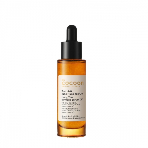 Tinh chất nghệ Hưng Yên C10 30ml Cocoon (Turmeric Serum) giúp sáng da mờ thâm thuần chay